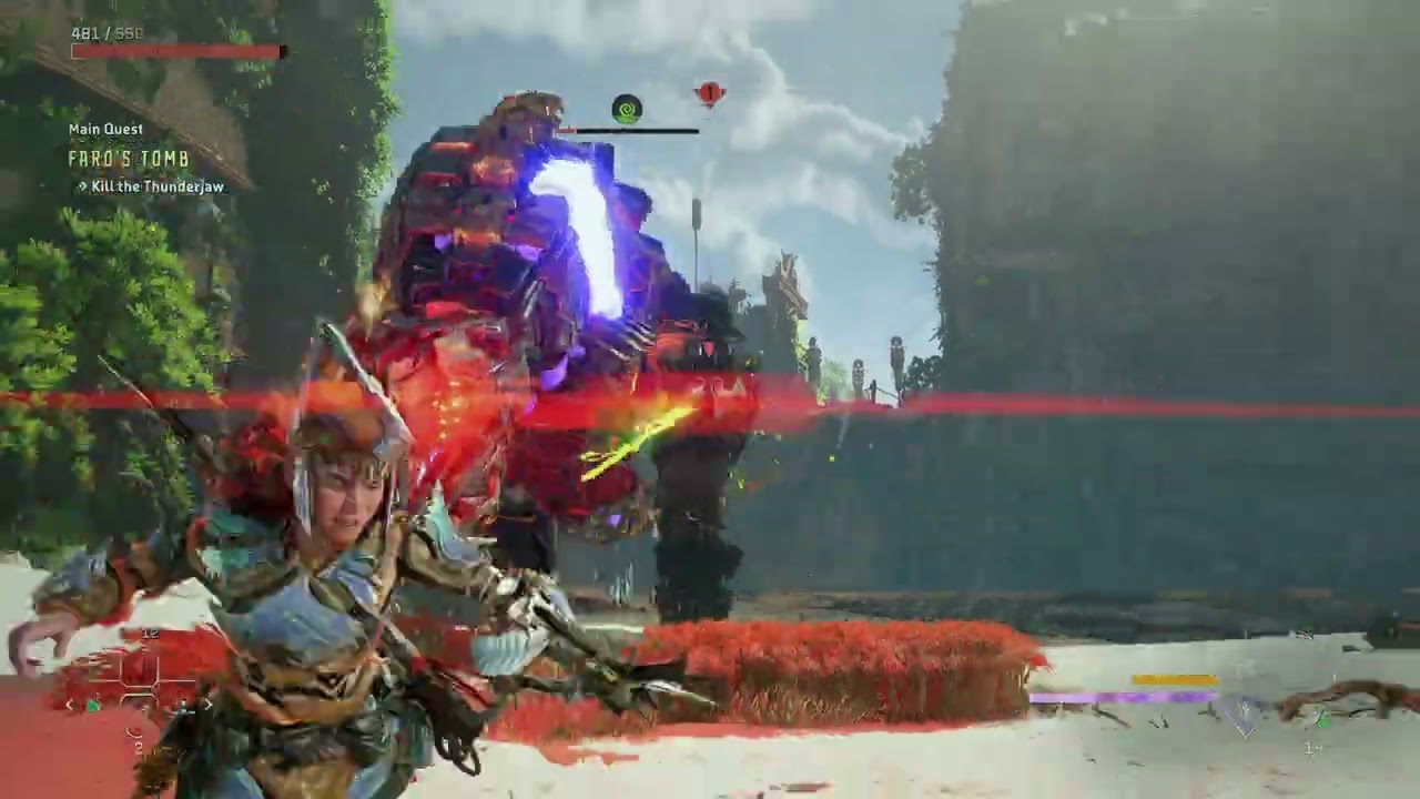 Horizon Forbidden West Apex Thunderjaw Fight