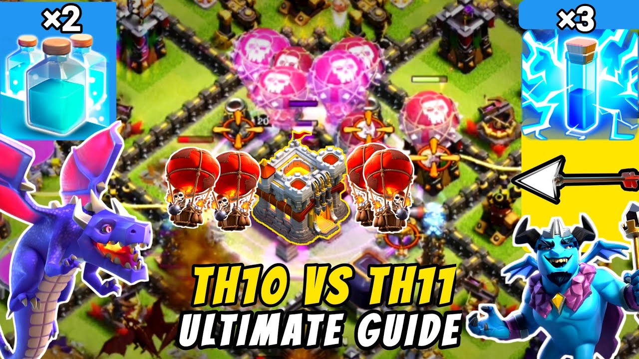 Triple Any Base with the **Dragon Clone** Strategy!  |TH10 Dragon Attack| TH10 vs TH11