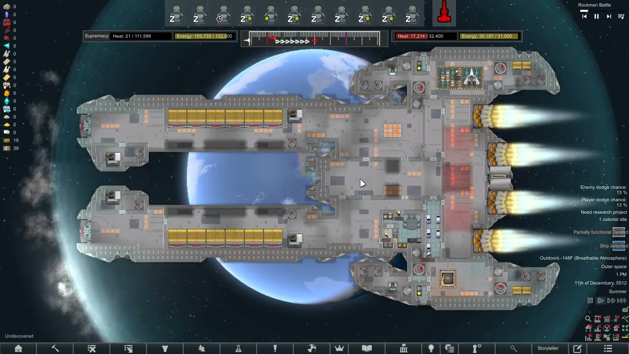 Rimworld SOS2 (Save Our Ship 2) Space Battle