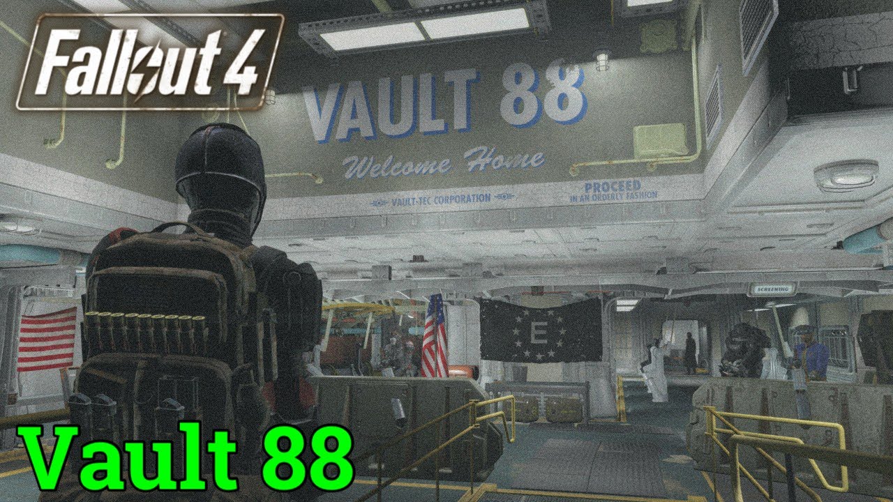 Vault 88 (Fallout 4 PS5) Settlement Building Enclave Vault.