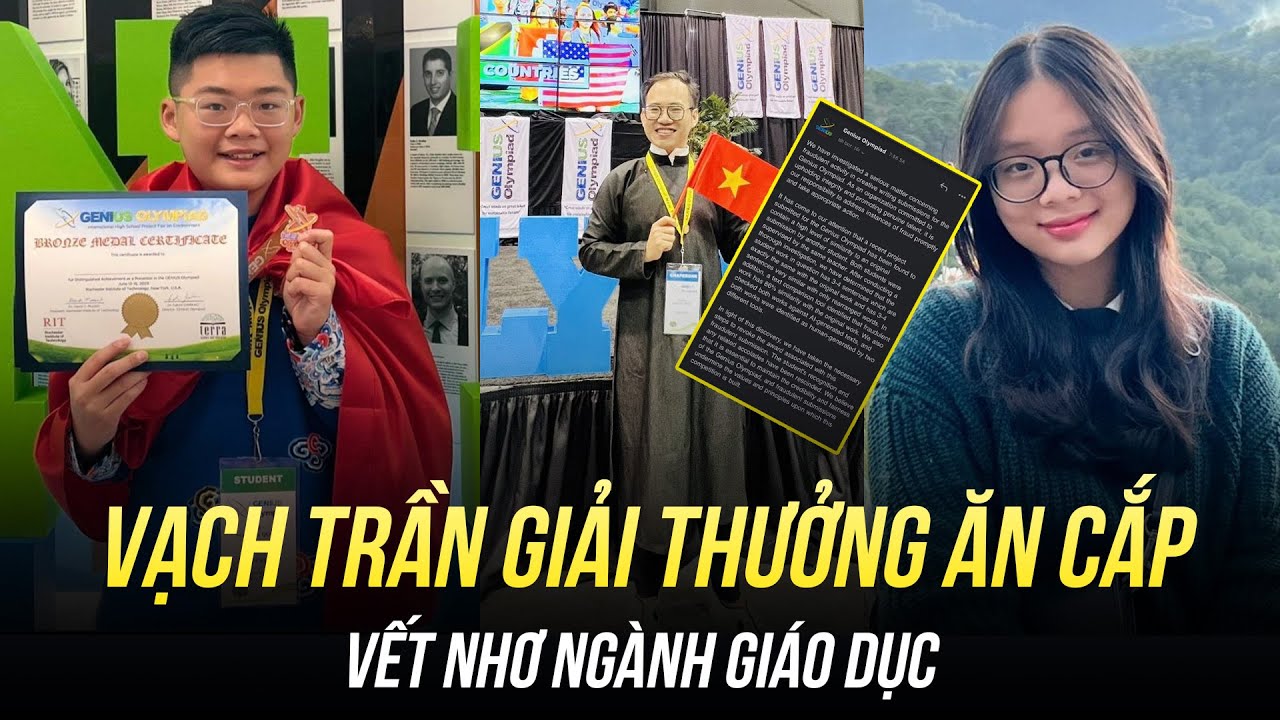 MỸ XÁC NHẬN NAM SINH QUANG UY ĂN CẮP BÀI THI NỮ SINH MAI CHI ĐỂ NHẬN GIẢI: VẾT NHƠ NGÀNH GIÁO DỤC