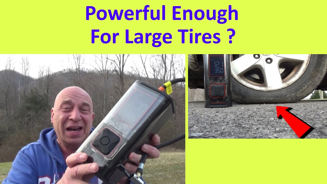 Best Large Rechargeable Tire Inflator? Wolfbox MegaFlow24 Pro (Review/Test) For Truck and Van Tires