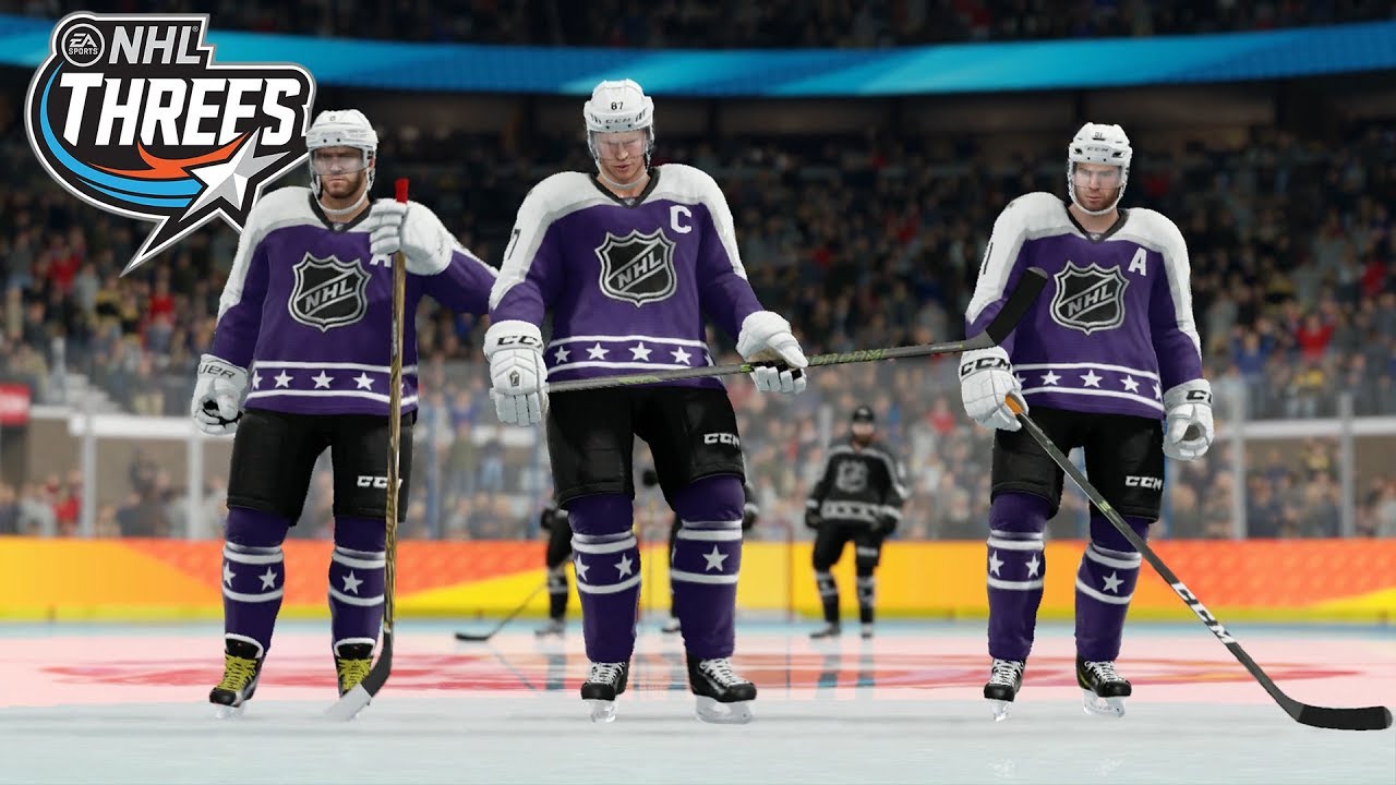 NHL 18 THREES GAMEPLAY *NEW GAME MODE*