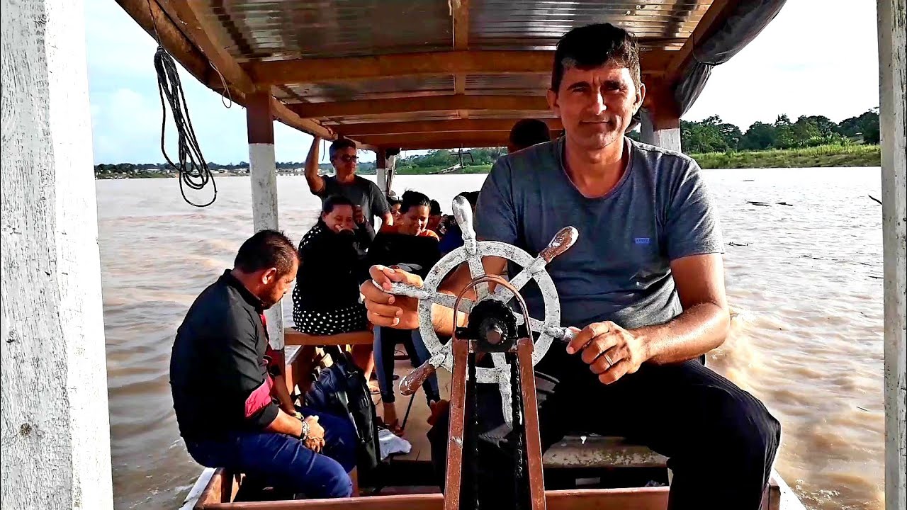 viagem de barco no Rio Purus Amazonas