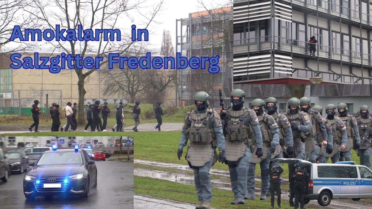 [AMOKALARM AN SCHULE IN SALZGITTER!] Gro&szlig;einsatz der Polizei am 12.02.2026 in SZ-Fredenberg