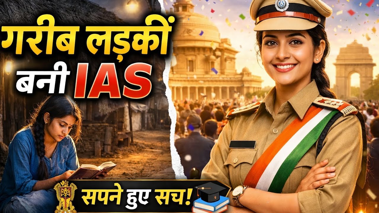 गरीब मजदूर की बेटी बनी IAS 😱 | सड़क की लाइट में पढ़कर बनी कलेक्टर | Motivational Story#trending 