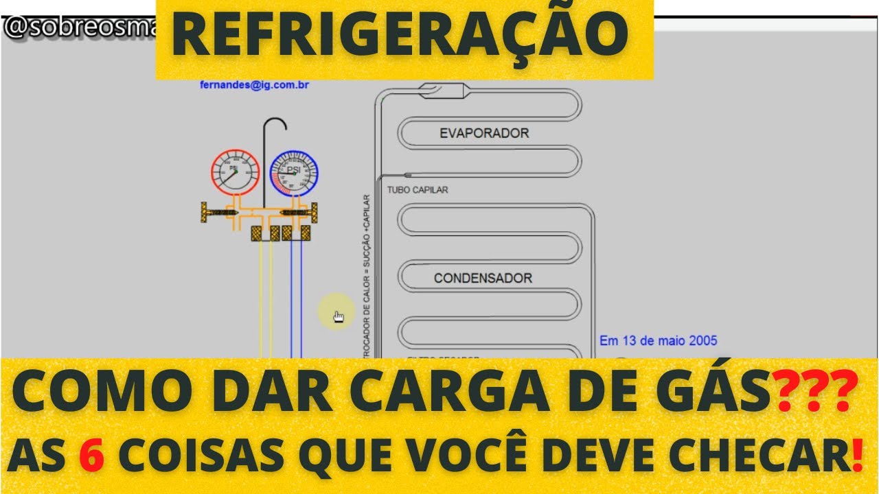 COMO dar CARGA de GÁS correta no sistema de REFRIGERAÇÃO? SAIBA as 6 coisas que você DEVE CHECAR!!!