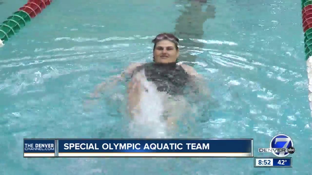 Special Olympics swim team dives right in