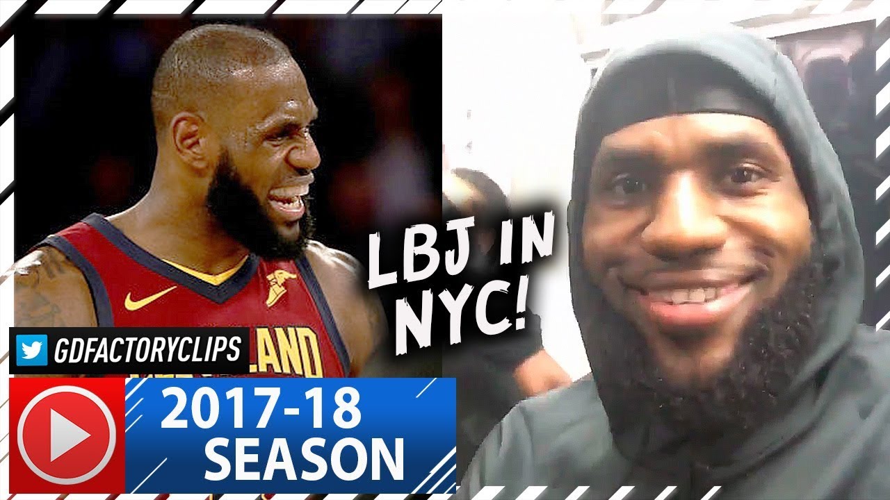 LeBron James CRAZY Full Highlights vs Knicks (2017.11.13) - 23 Pts, 12 Ast, 9 Reb, DAGGER!