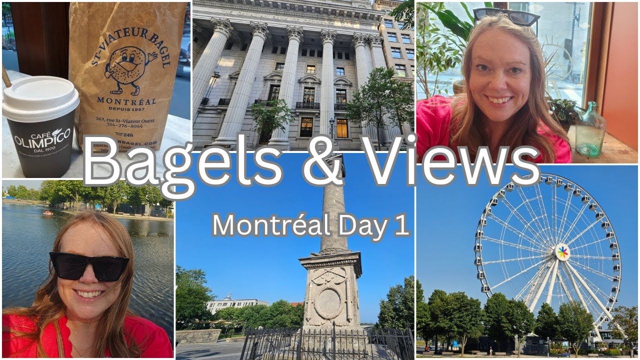 ☕Exploring Old Montreal + The Montreal Bagel Debate! Day 1 in Montréal 🥯
