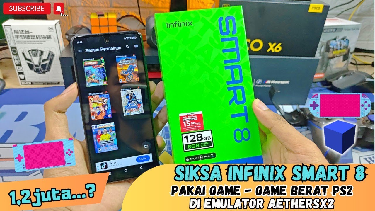 Siksa Hp 1,2 Juta Dari Inifinix Buat Main Game Emulator PS2 | Infinix Smart 8