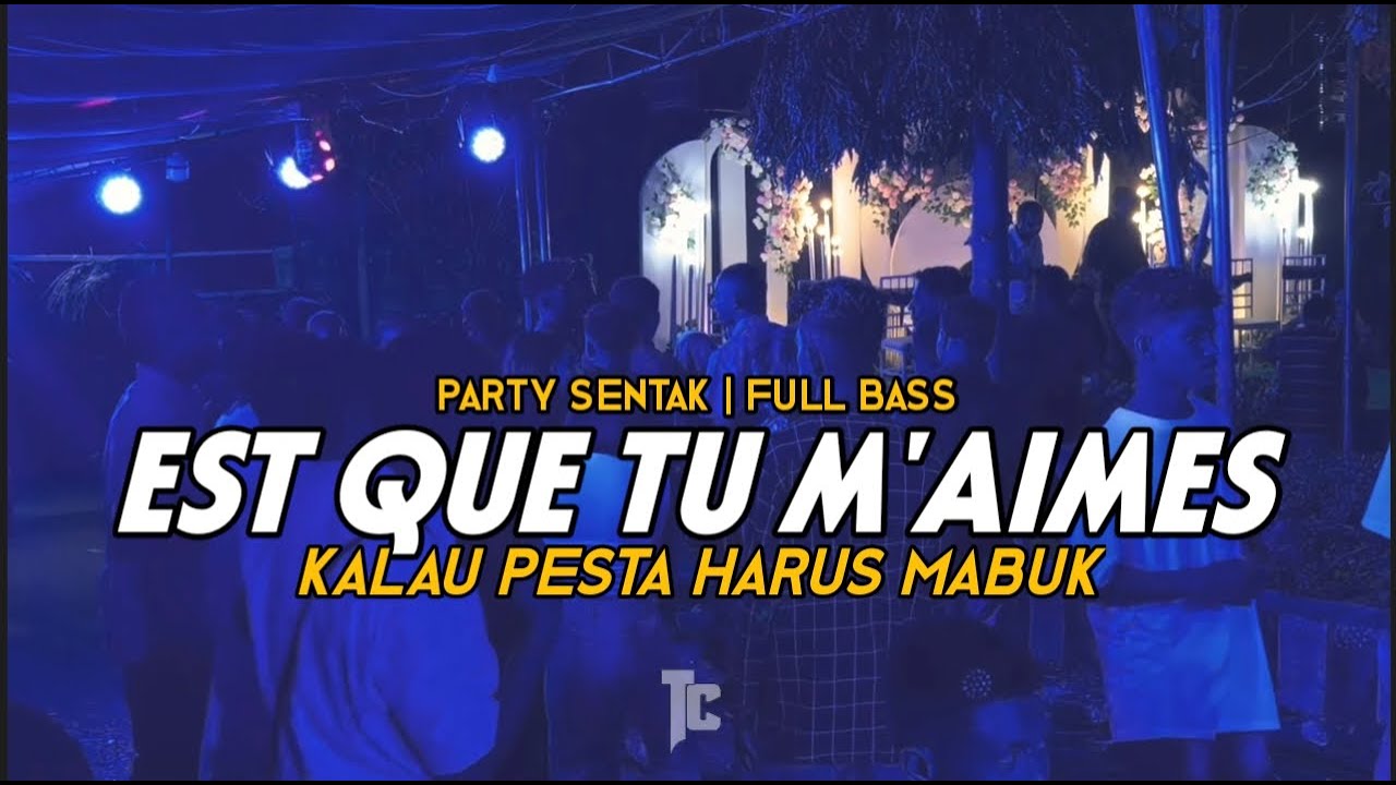PARTY SENTAK - EST QUE TU M'AIMES X KALAU PESTA HARUS MABUK - THENDO CHASTELO REMIX 2024