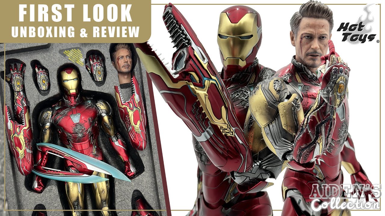 Hot Toys Iron Man Battle Damaged MK85 Avengers Endgame Unboxing & Review