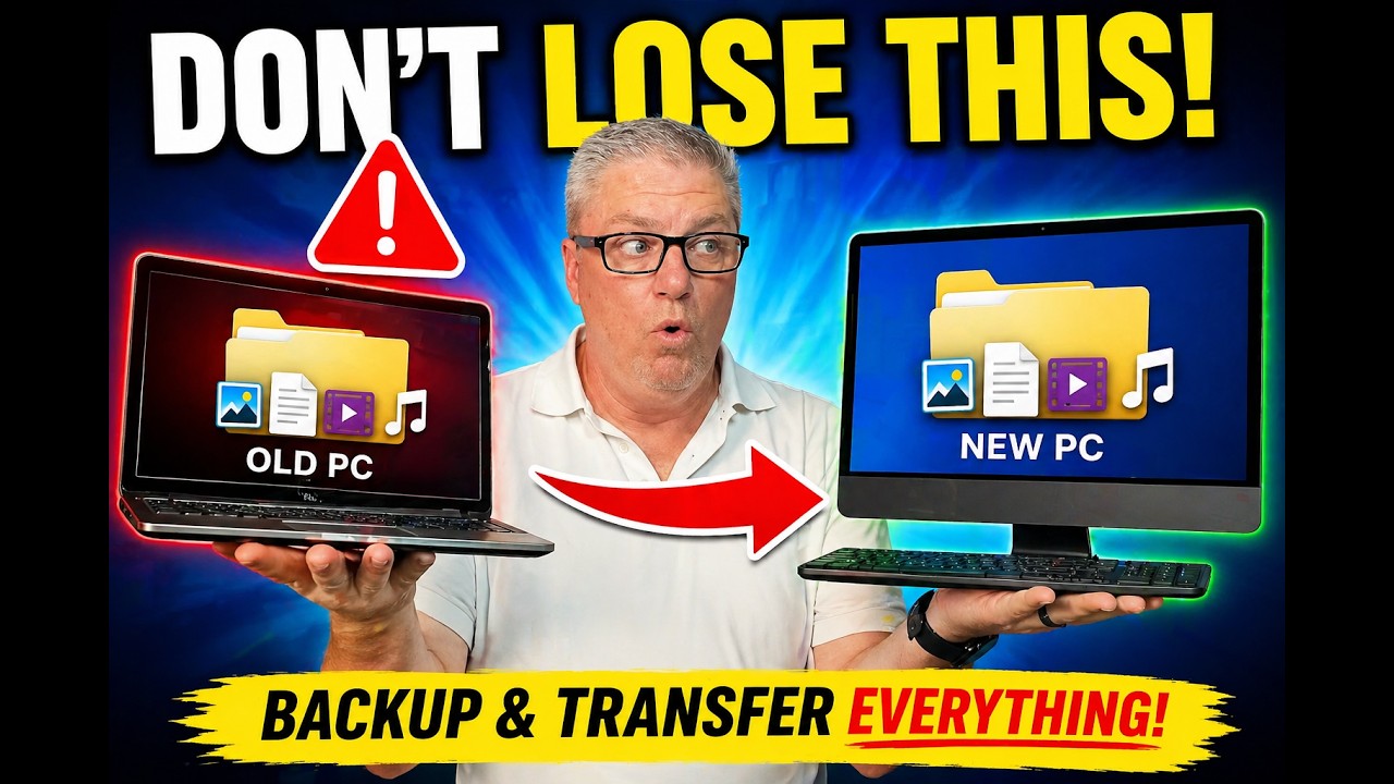 How to backup your data AND transfer it to a new PC!
