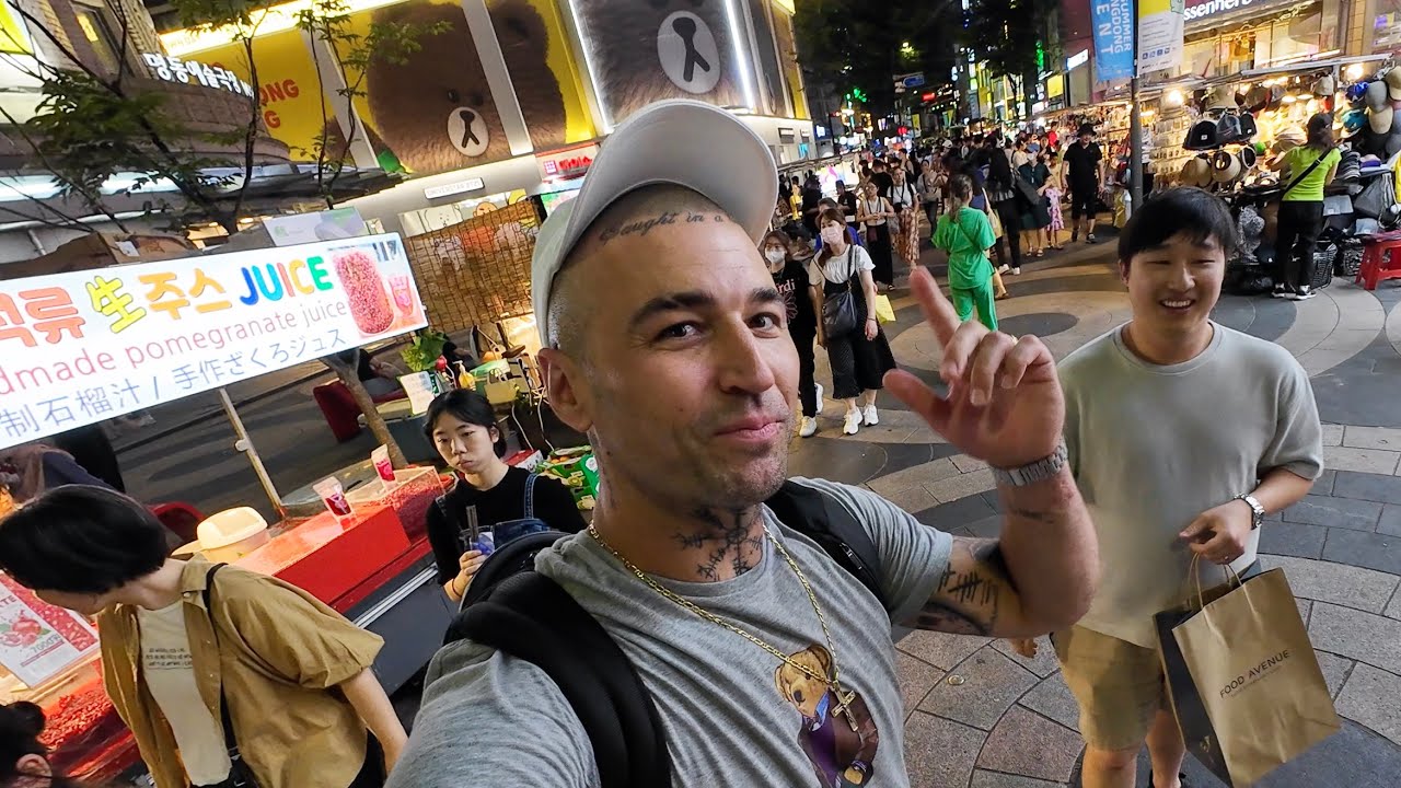 The Best Night Market in Seoul 🇰🇷 Myeongdong Street