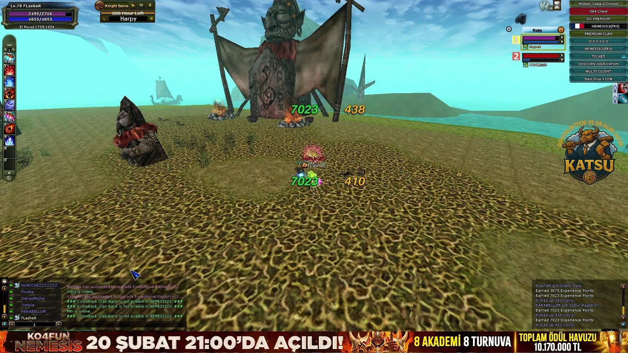 #KO4FUN 🔥NEMESİS AÇILDI 🔥#KnightOnline 🔥 #PvPServer🔥🏆 FLASHER