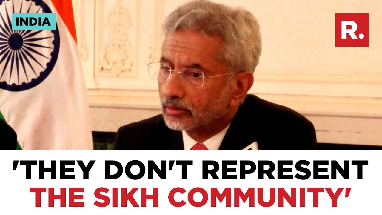 EAM Jaishankar On Sikh Issues, 'Terrorism Not Representative Of Whole Community'