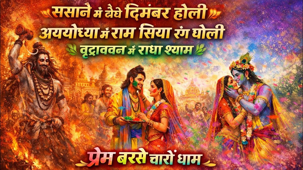 “मसाने से अयोध्या-वृंदावन तक दिव्य होली” 🌸🔥