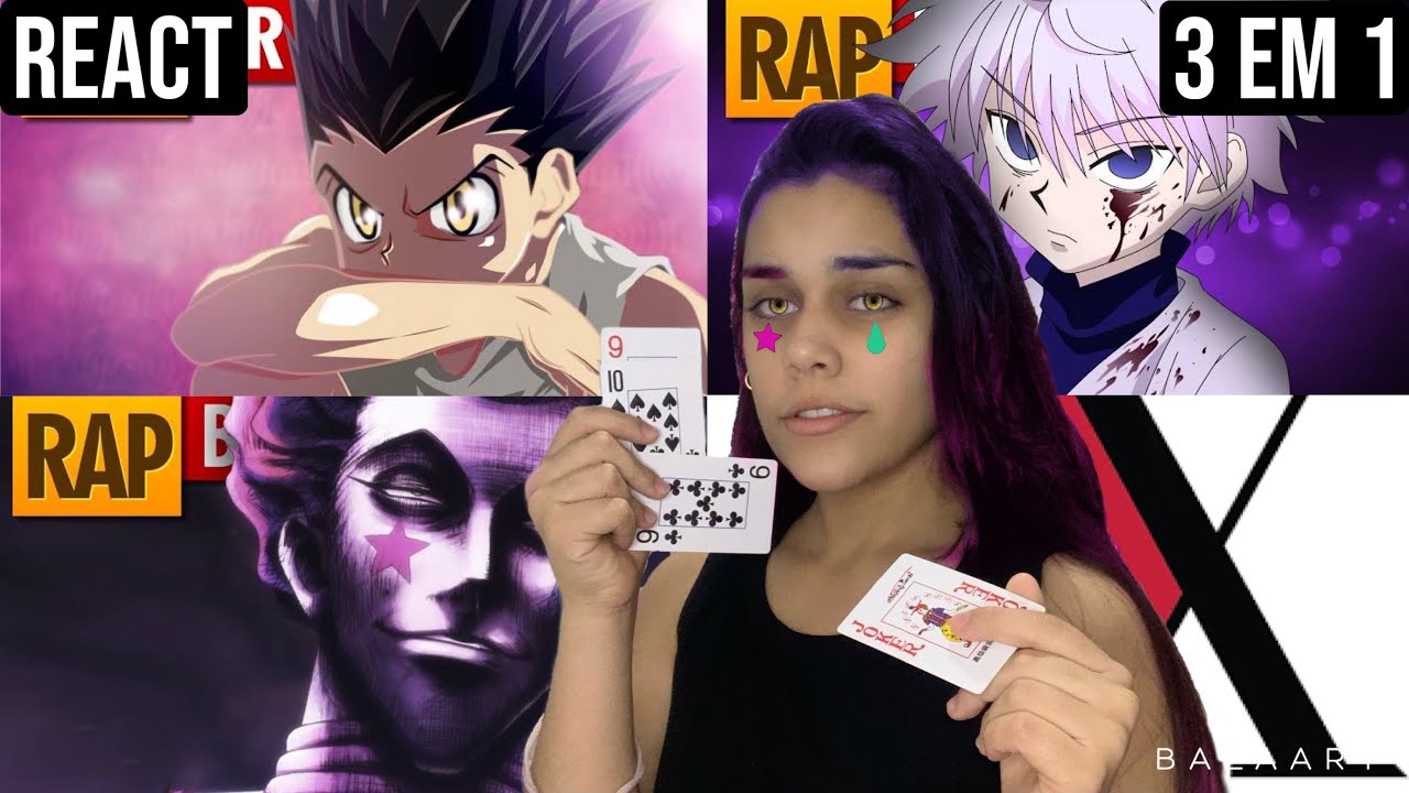 REACT 3 EM 1 TAUZ | Rap Do Killua | Rap Do Gon | Rap do Hisoka