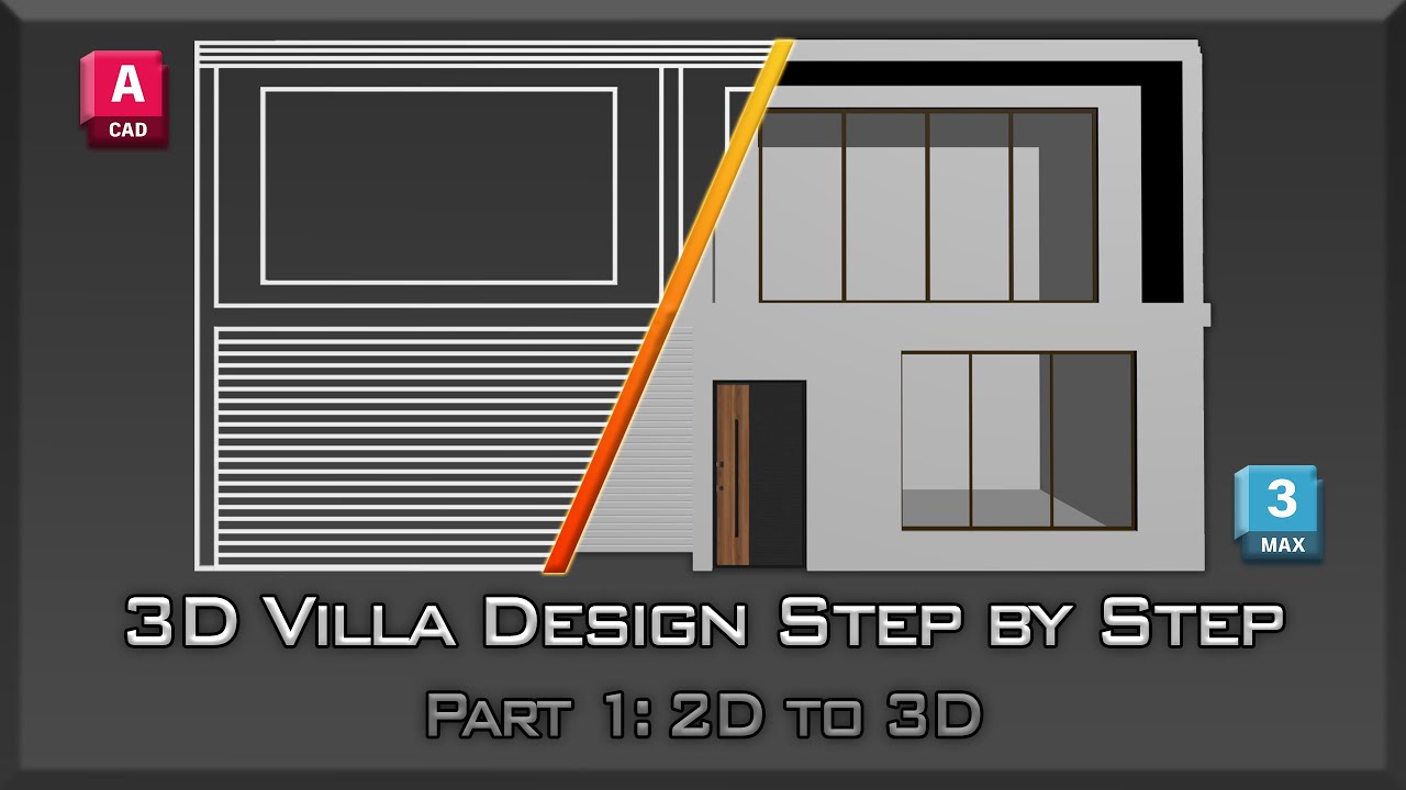 Villa Tutorial | How to Convert a 2D Plan in into a 3D Villa Model in 3ds Max!