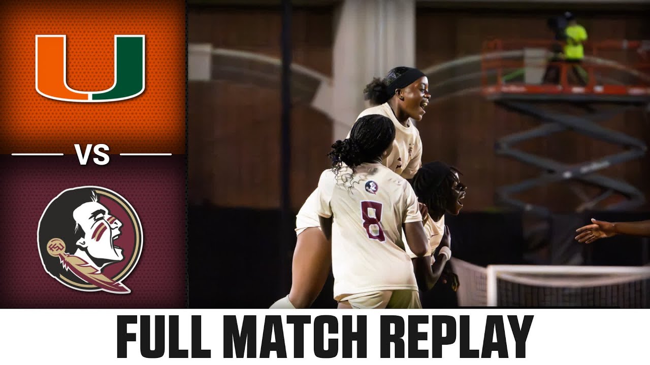Miami vs. Florida State Full Match Replay | 2025 ACC Women's Soccer