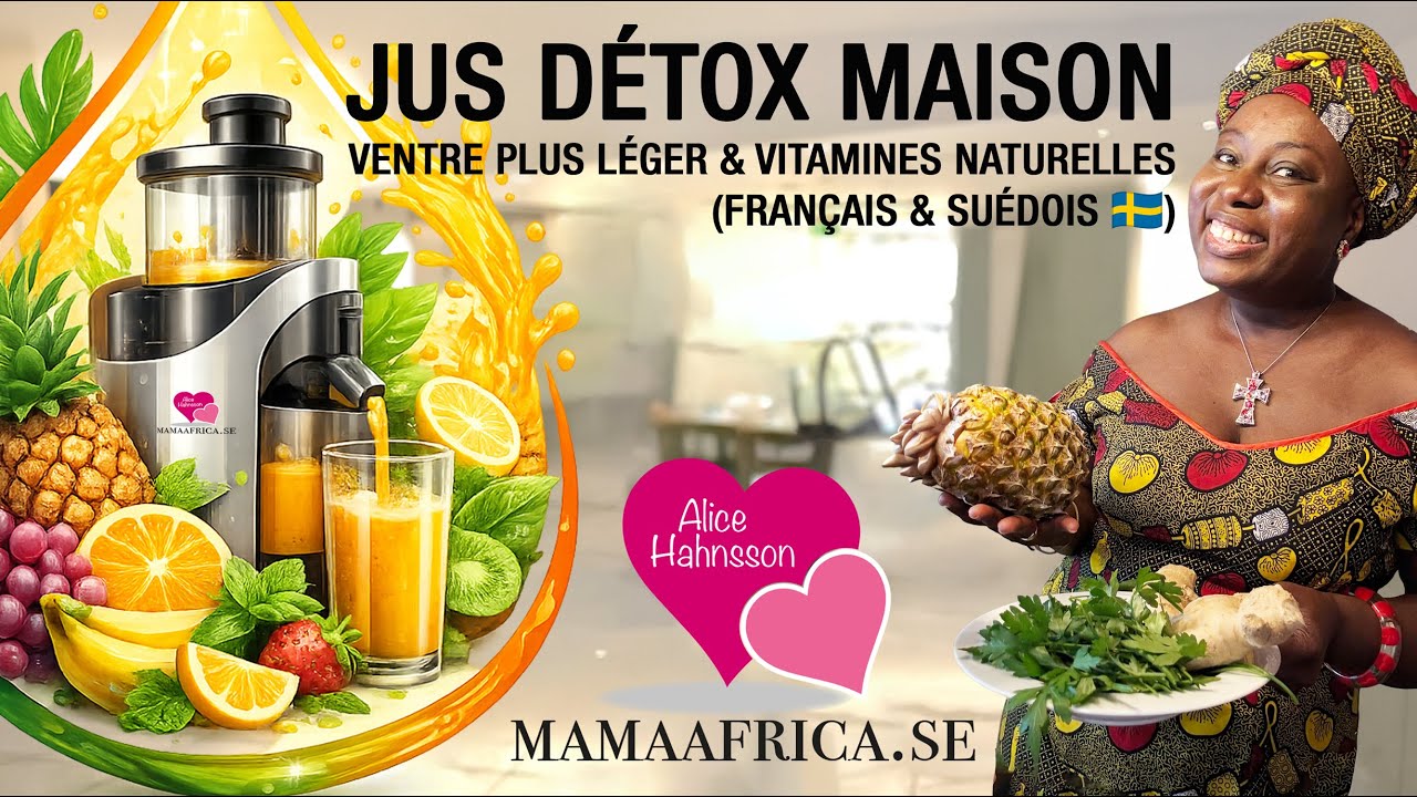 Jus Détox Maison 🍍| Ventre plus léger, & vitamines naturelles  (Français & Suédois 🇸🇪)
