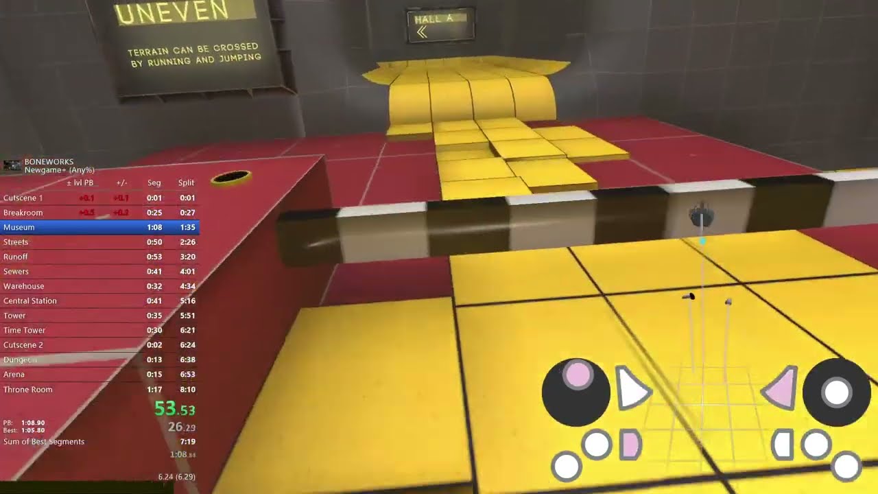 Boneworks newgame+ (any%) speedrun in 7:41