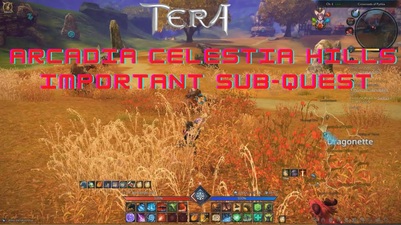 Tera Online Arcadia Celestial Hills Important  Sub-Quest