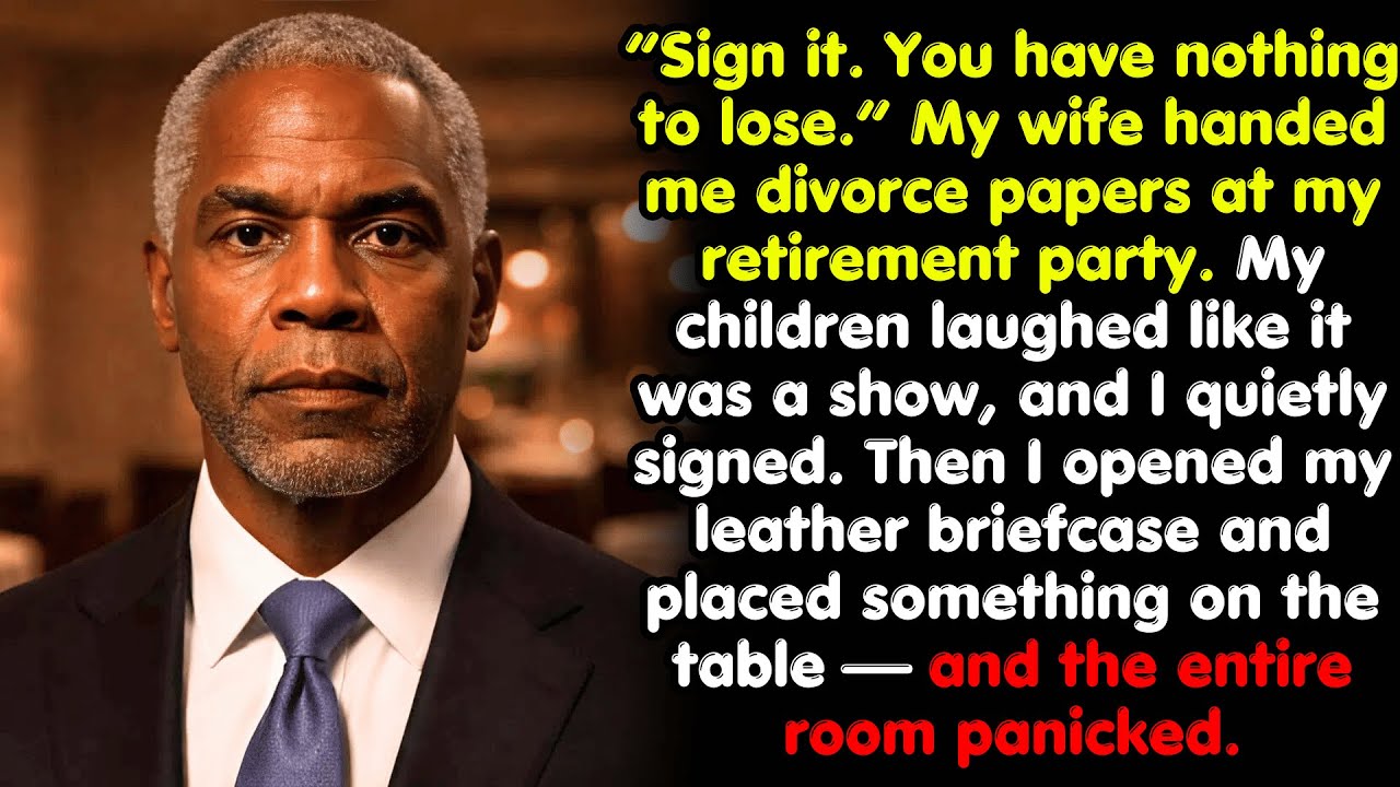 My Wife Served Me Divorce Papers at My Retirement Party—My Kids Mocked Me. Now They’re Begging.