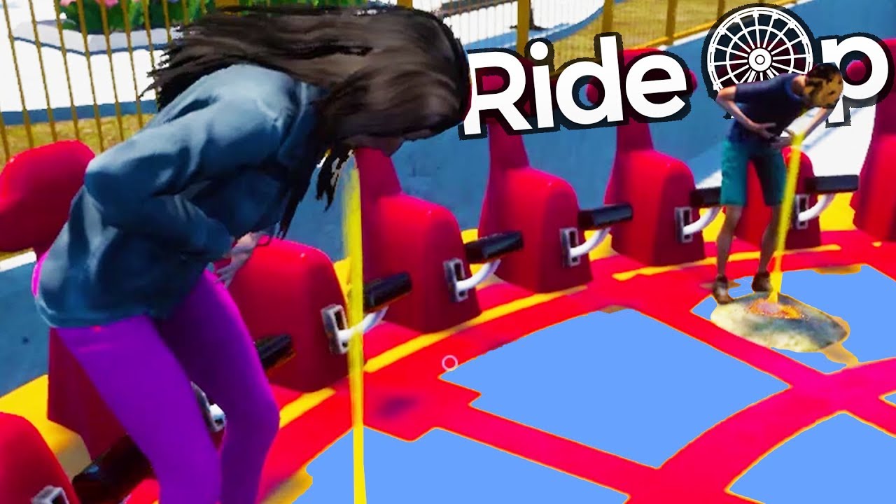 Making Amusement Park Visitors Puke - RideOp Thrill Ride Simulator Gameplay