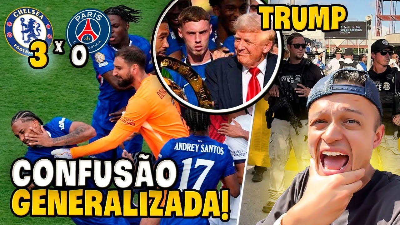 MUITA BRIGA E POLÍCIA NA FINAL DO MUNDIAL DE CLUBES! TRUMP SAIU NA FOTO DO TÍTULO!
