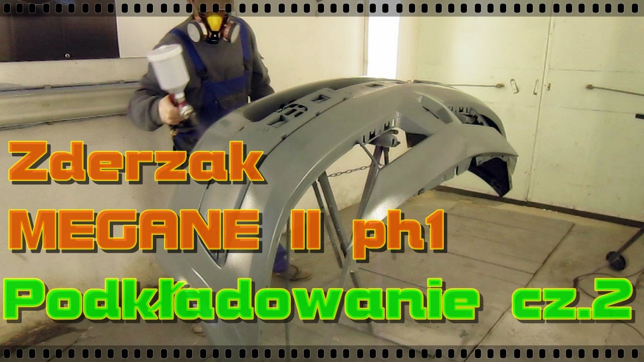 Zderzak MEGANE 2 ph 1   podkładowanie i przygotowanie do lakierowania cz2 z 3