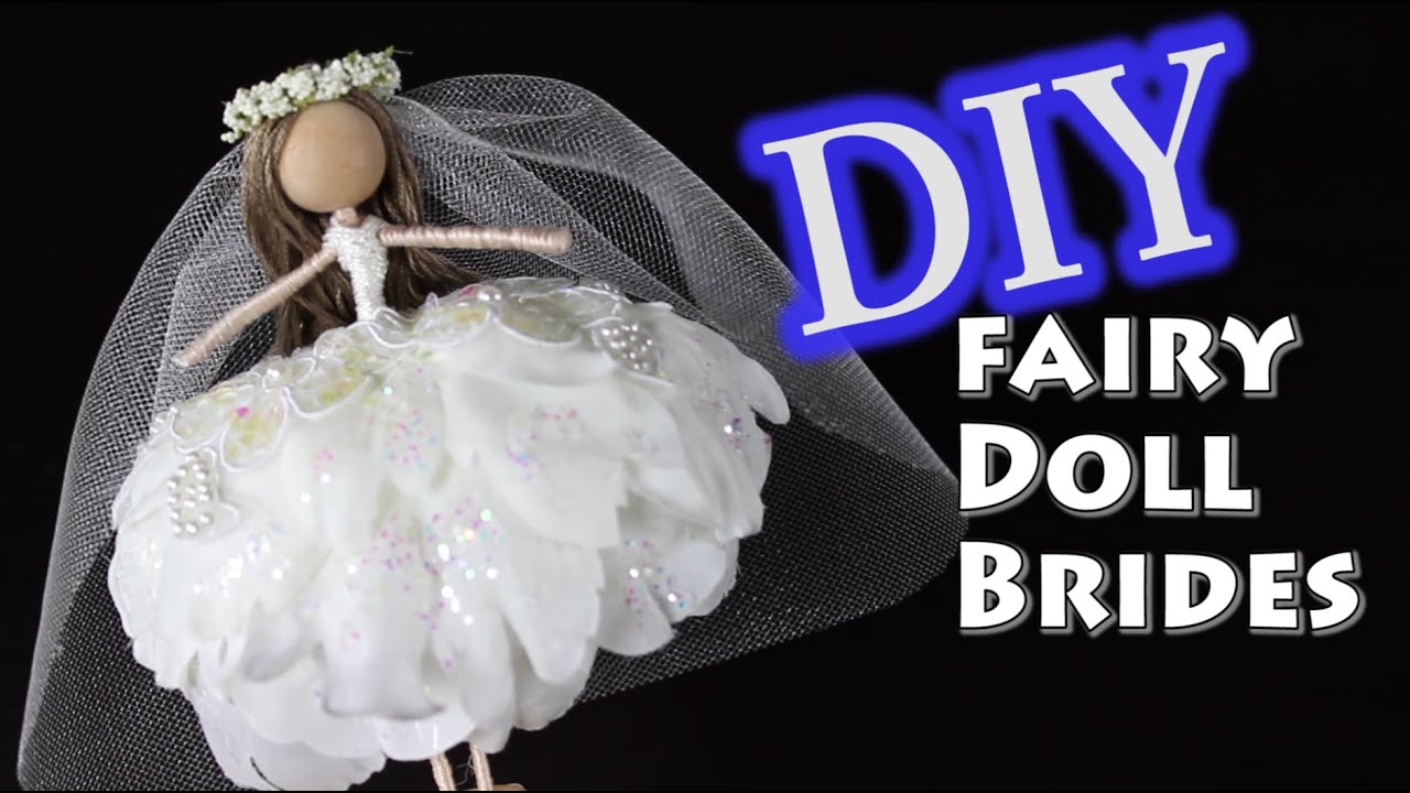 DIY Fairy Doll Brides | How To Make a Flower Fairy Doll | Bride Doll | Bride Flower Fairy Doll