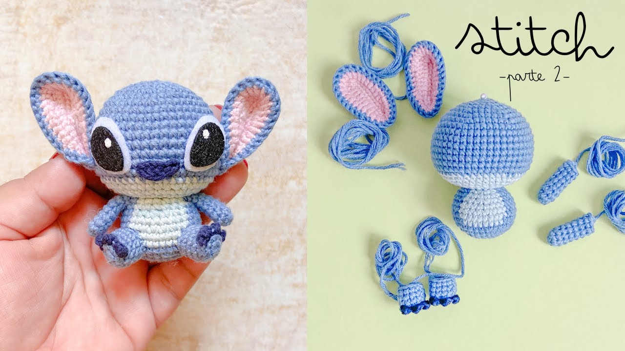 Stitch amigurumi a crochet ENG/ESP | OREJAS Y PIERNAS... (2)