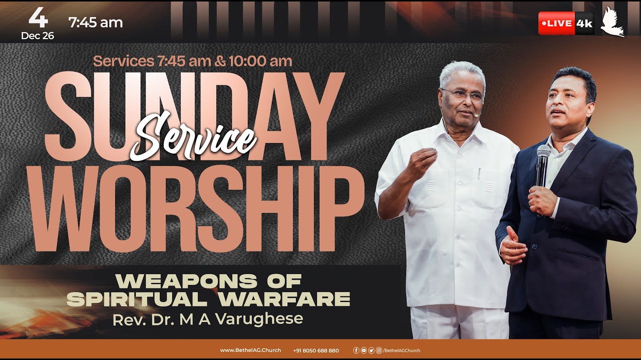 🔴 🅛🅘🅥🅔 // Sunday Worship Service //  Rev. Dr. M A Varughese / Rev. Abraham Varghese  // 4 Jan 2026