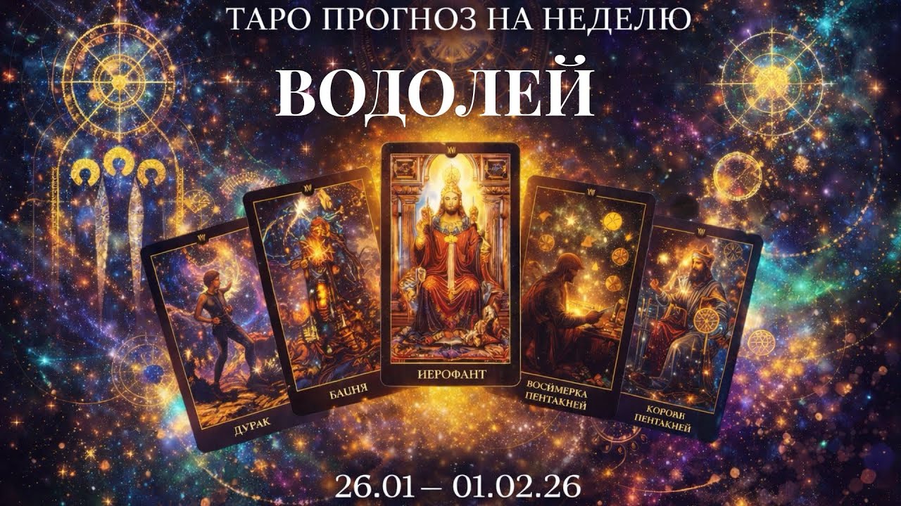 Водолей ♒️ таро прогноз на неделю 26.01-01.02.26
