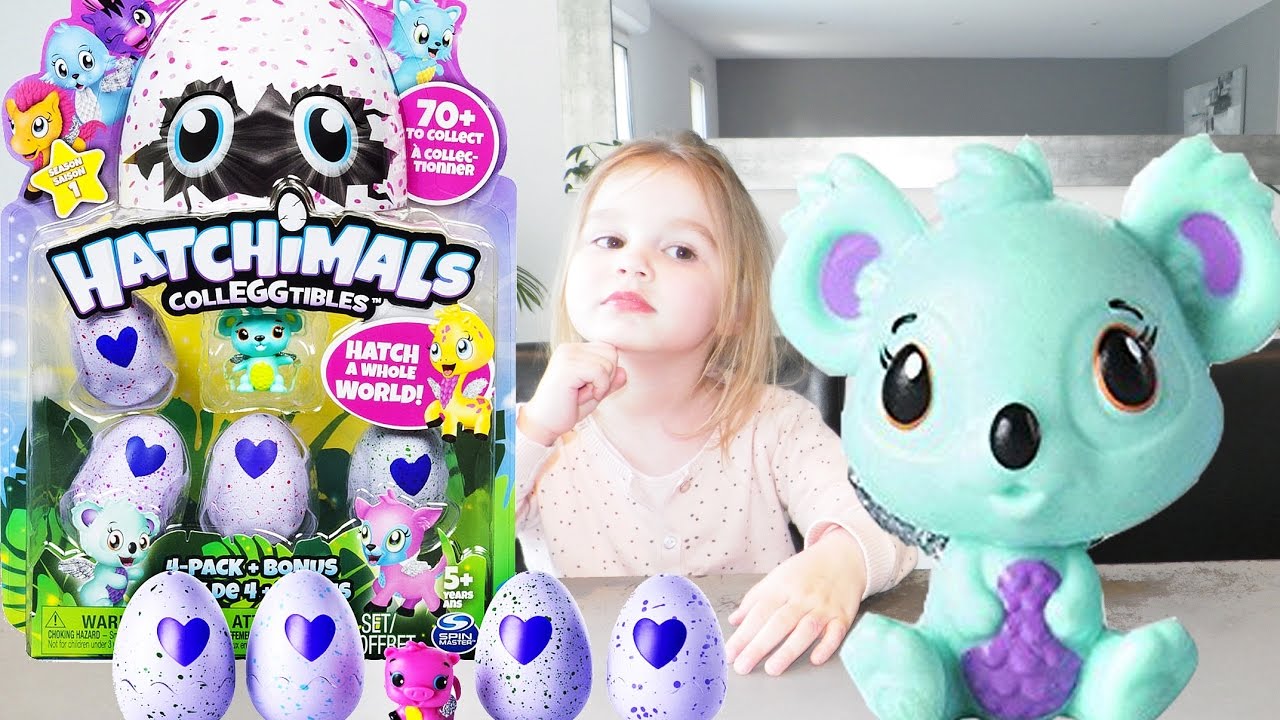 Eclosion d'oeufs surprises bébés Hatchimals CollEGGtibles Saison 1 - Baby Animals Eggs (Unboxing)