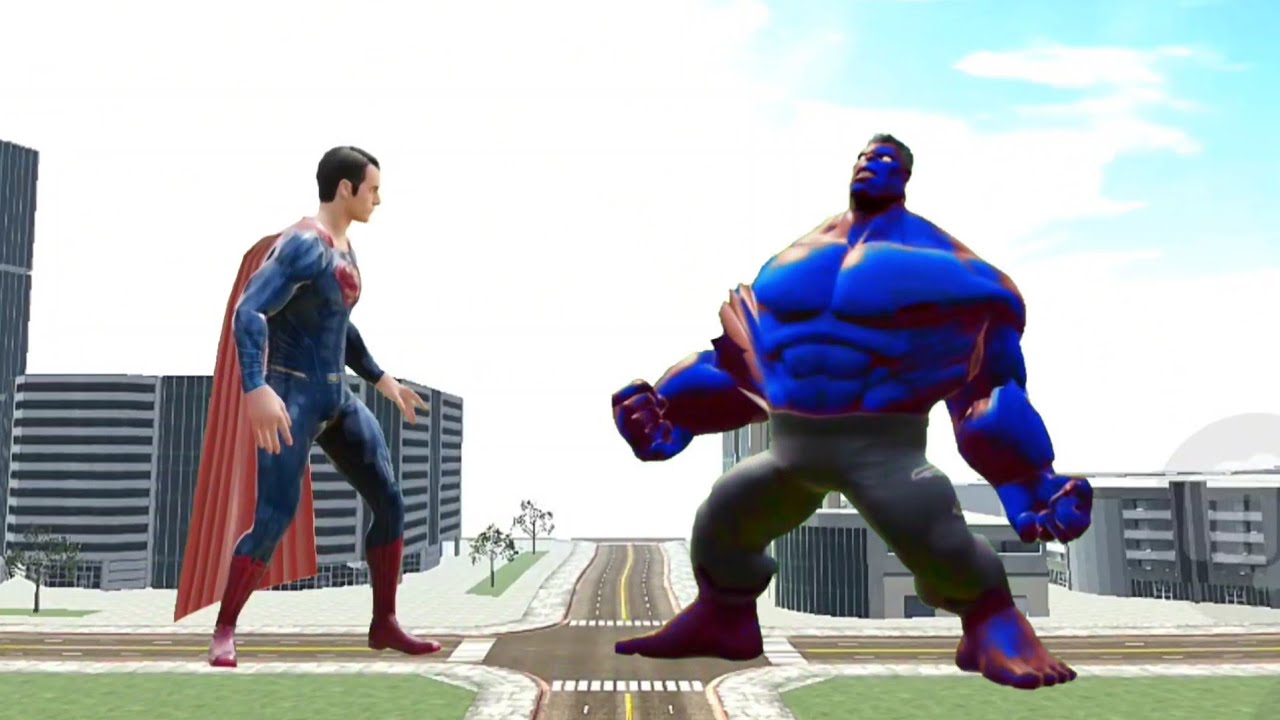 Franklin fight colourful devil hulk in Indian bike driving 3d 