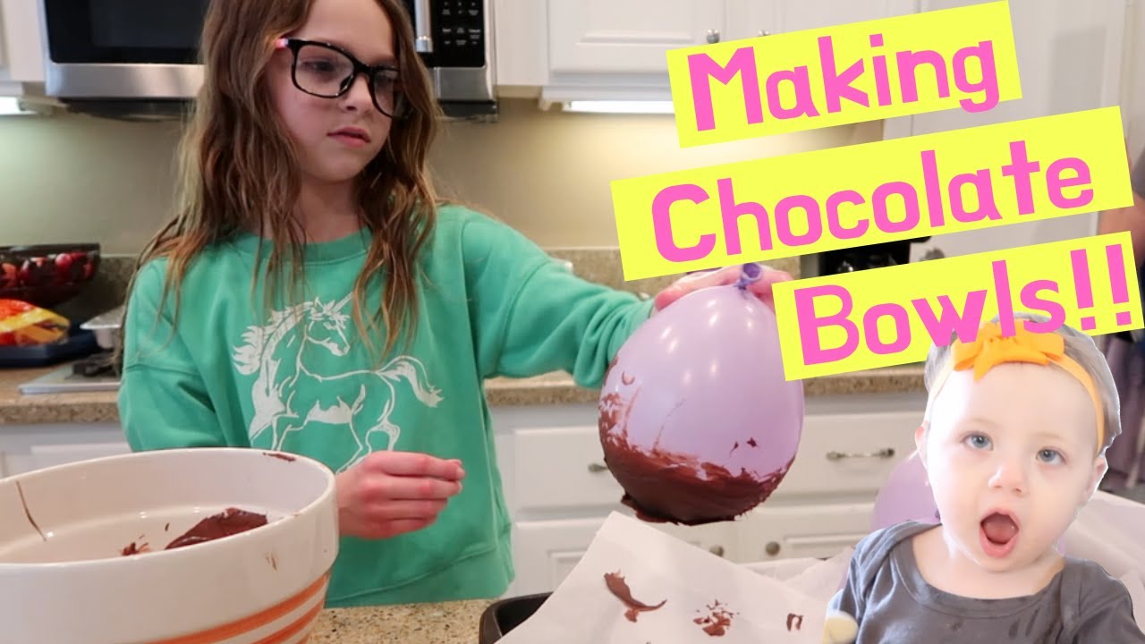 Making Chocolate Bowls with my Nieces!