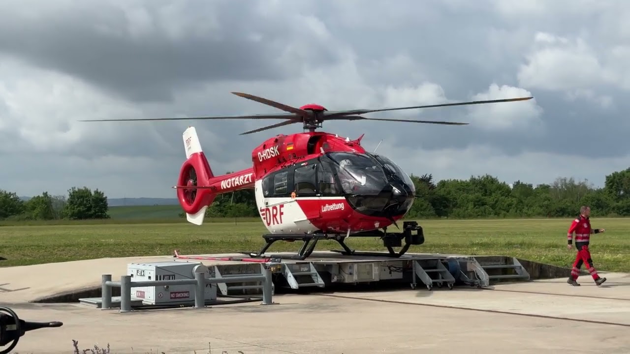 DRF Luftrettung | Landung Christoph 51 | Airbus H145 D3 Retrofit | D-HDSK | Flugplatz Pattonville