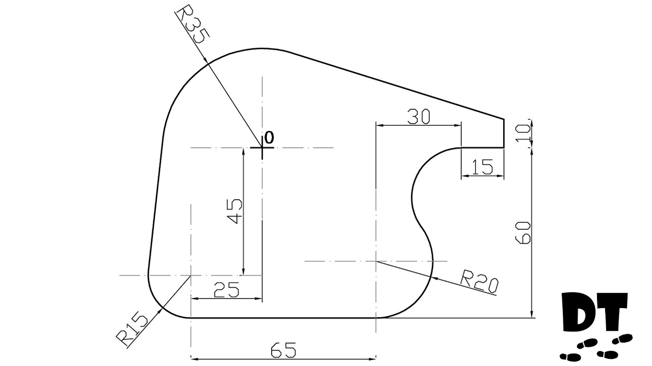 Tangencias desde cero – Ejercicio 34 | Dibujo Técnico paso a paso