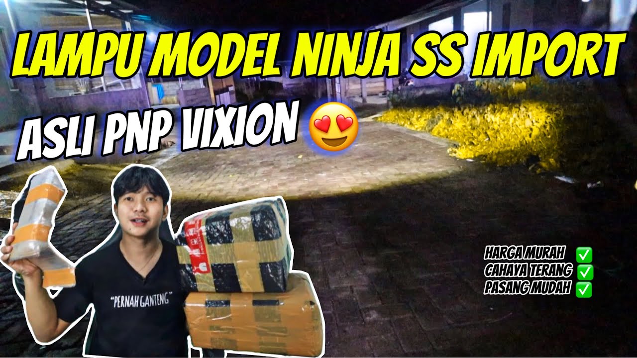 UNBOXING LAMPU FULLSET MODEL NINJA SS ASLI PNP VIXION‼️
