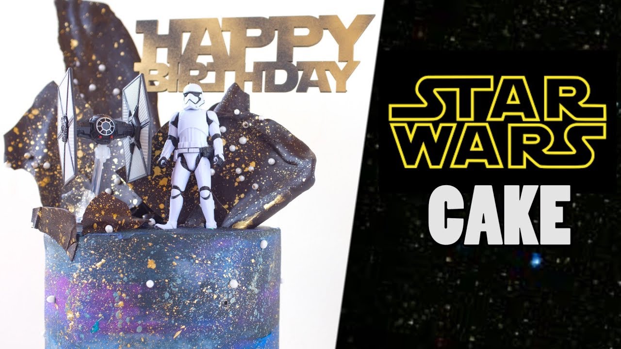 PASTEL STAR WARS y MI CUMPLEAÑOS! /GALAXY CAKE / DANI FLOWERS