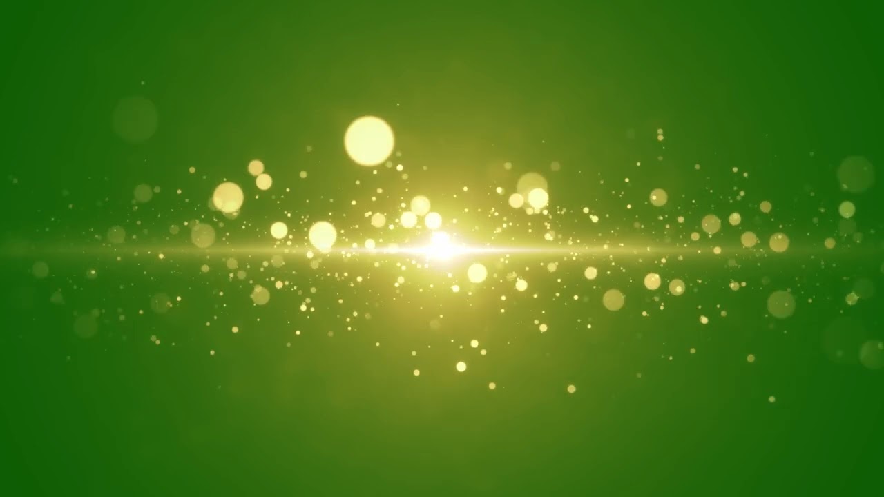 Gold Sparkles Green Screen | 4K Glitter Particles Overlay | Free VFX Background Video