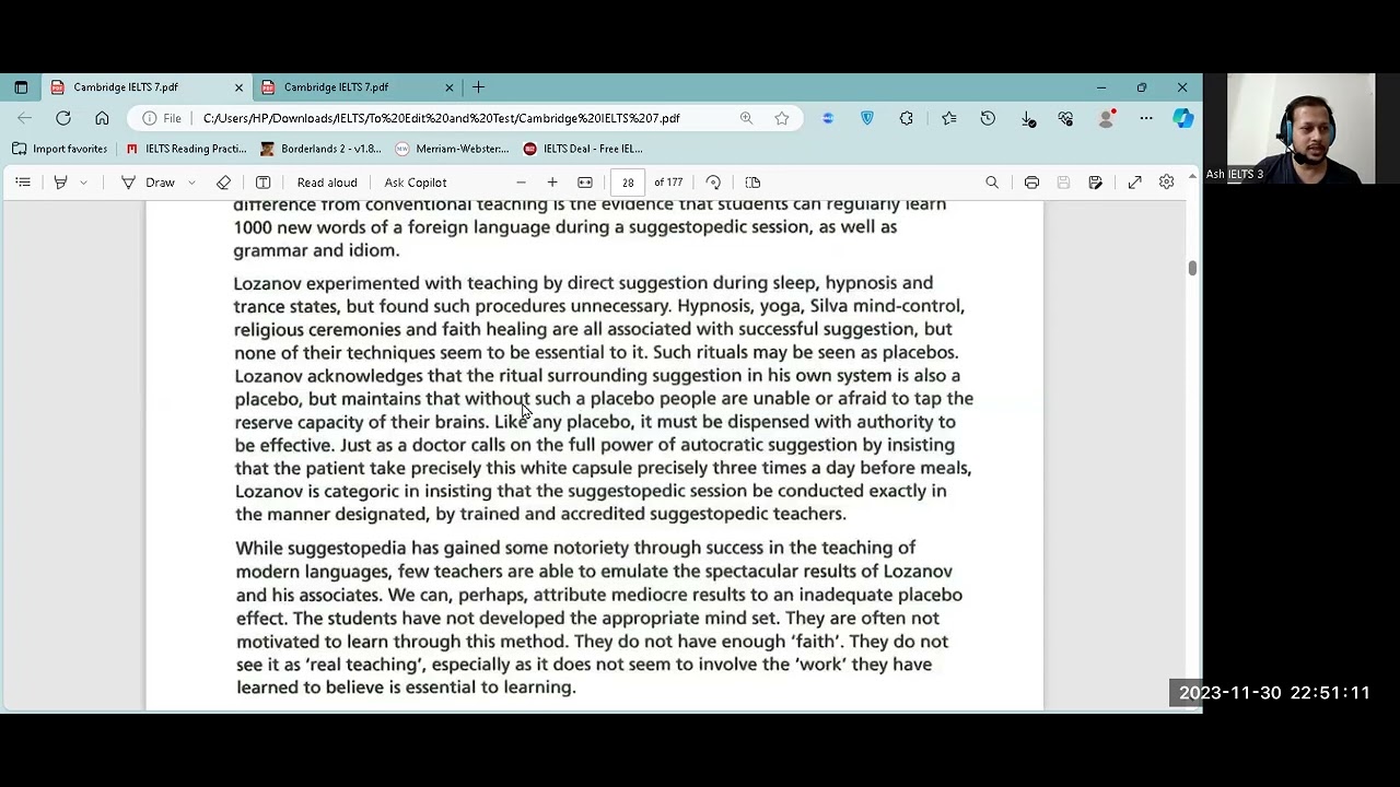 Cambridge 7 Reading Test 1 Passage 3 Questions 37 to 40 | Ash IELTS | HaBeeV