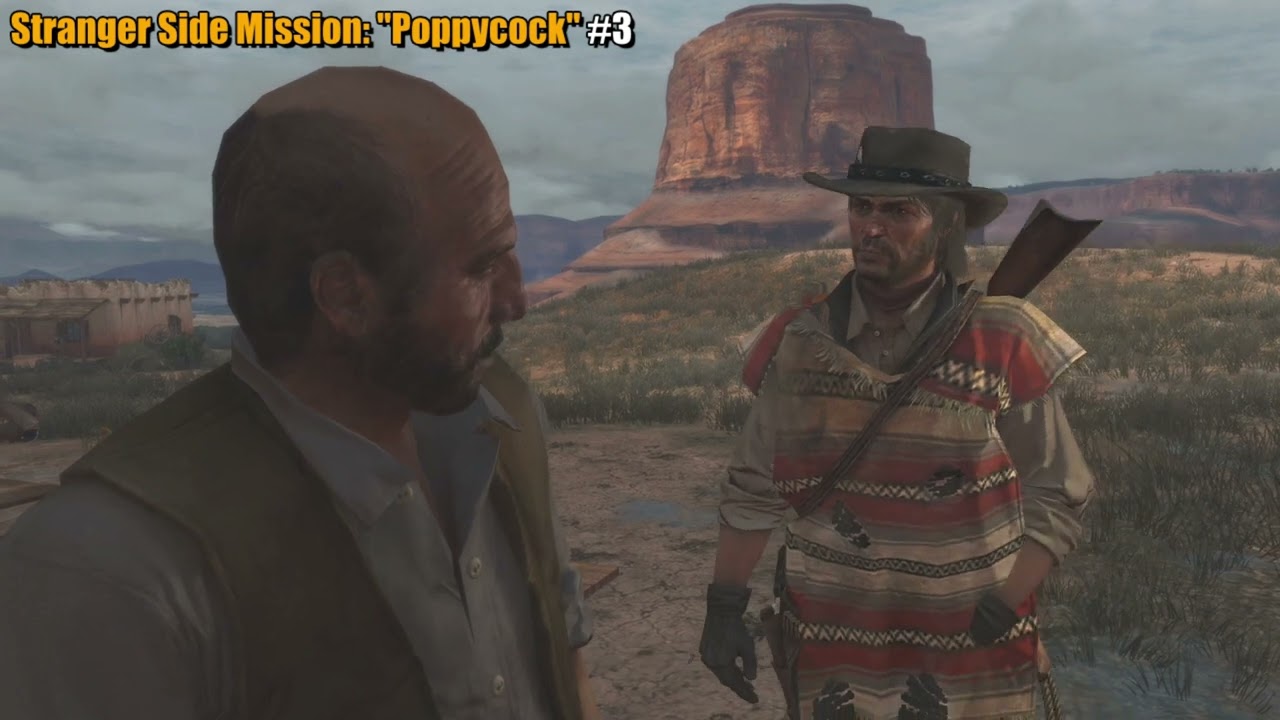 Poppycock - Stranger Side Mission Poppycock (All Location) - Red Dead Redemption