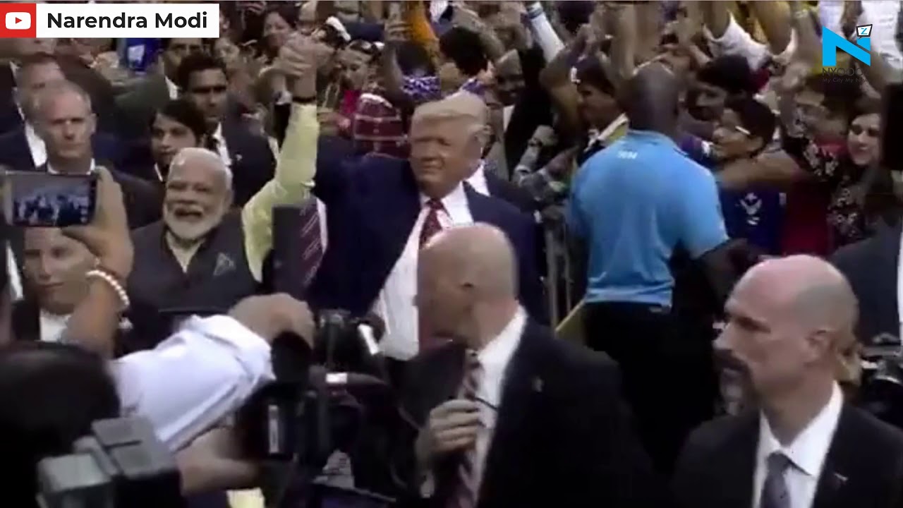 Watch: Holding each other's hands, Modi-Trump take lap around NRG stadium