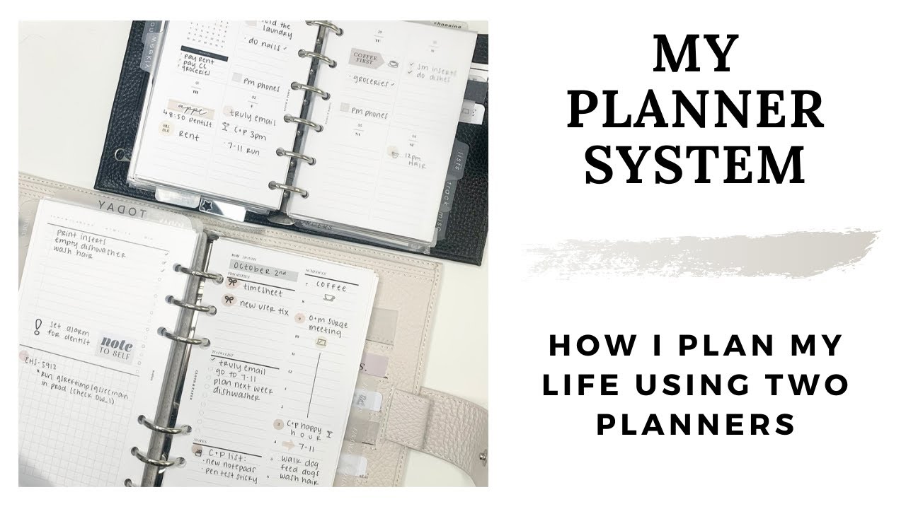 MY PLANNER SYSTEM | How I Plan Using 2 Planners