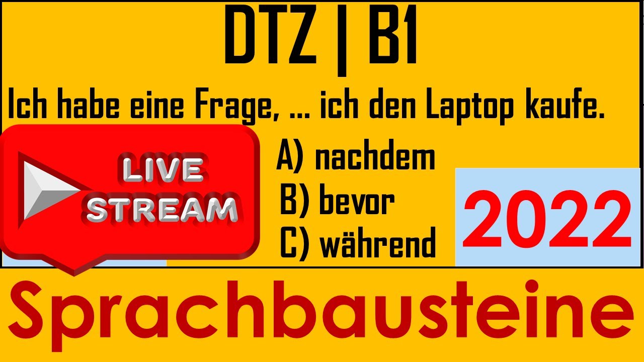 DTZ / B1 | Sprachbausteine | Live am 11.12.2021