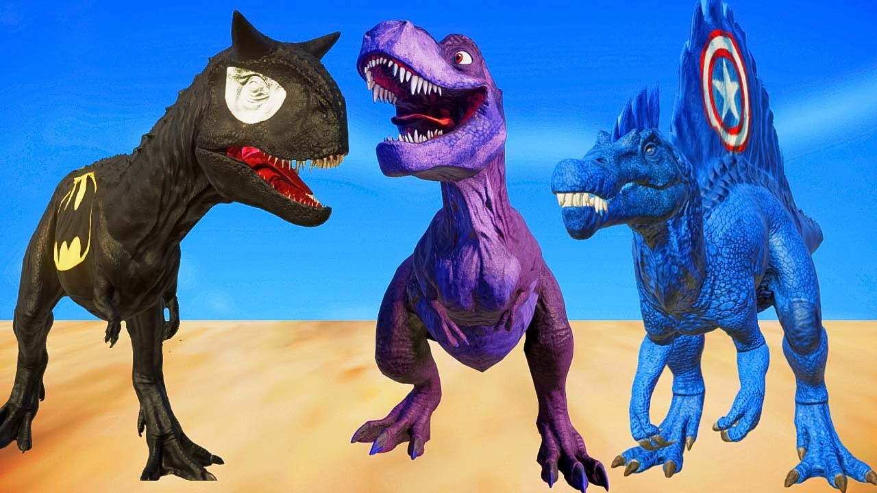 Dinossauros dos Super-Herói 🦸‍♂️Homem Aranha, Batman, Robin e Ben 10 | Jurassic World Evolution